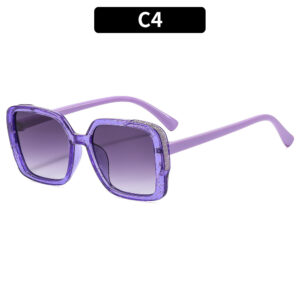 C4-transparent purple frame double gray film