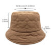 Wholesale Chic Beige Quilted Bucket Hat for Women, Polka Dot Heart Pattern, Casual Winter Accessory