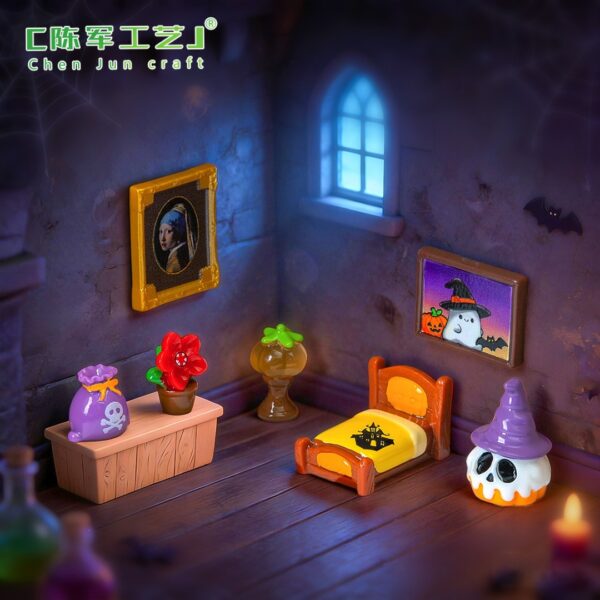 Wholesale Halloween Resin Dollhouse Miniature Decor DIY Desktop Accent