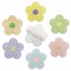 Wholesale Chic Floral Self Adhesive Embroidery Patches Polyester Thread for Everyday Bag Accessory