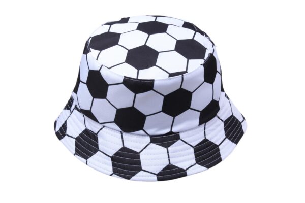 oly-0e3c0cbfd700218be84d494c62b2791b Wholesale Fashion Reversible Soccer Football Pattern Bucket Hat for Summer Sun Protection
