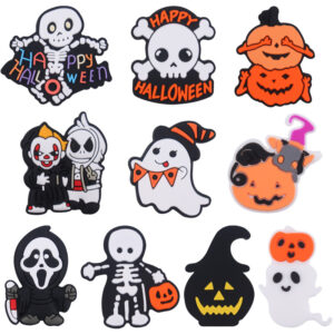 Wholesale Silicone Halloween Baby Teether Pumpkin Witch Pacifier Clip for Infant Gifts