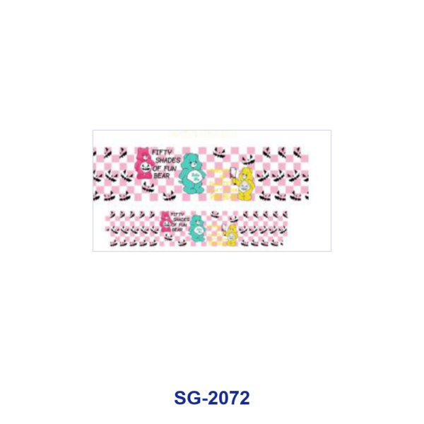 oly-0e716a2f2f51fd7aacee12b63d6f2189 Wholesale 8pcs Mixed Cute Rainbow Cartoon Bear Print 3oz Cup Stickers Wrap OLY Exclusive