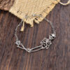oly-0e85d721bd252a1e28b9038172ed75b1 Wholesale Gothic Skull Bracelet Antique Silver Unisex Anniversary Gift Jewelry Accessory