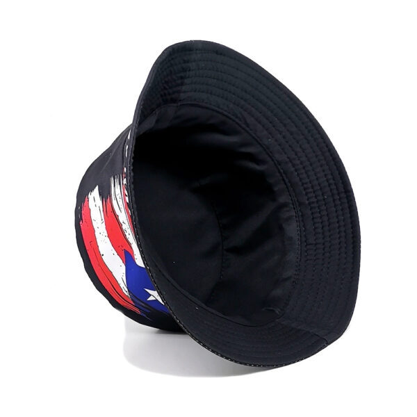 Wholesale Stylish Puerto Rico Flag Fisherman Hat Reversible Unisex Sun Protection Beach Hat