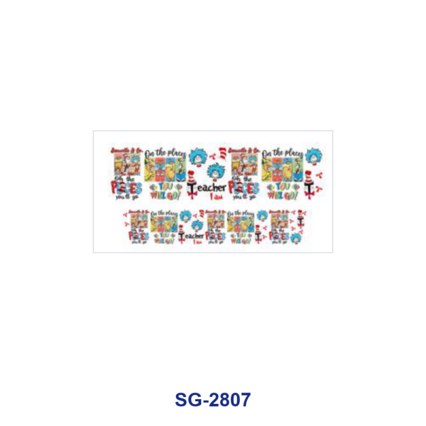 Wholesale 8pcs Kids Picture Book Cartoon Reading Theme Print 3oz Cup Stickers Wrap OLY Exclusive