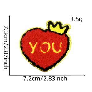 Towel embroidered love cloth stickers 6 #
