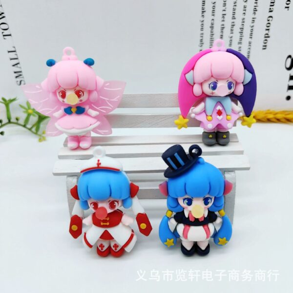 oly-0eb03ba53042a7f9b12b6a3623ec56c7 Wholesale Cartoon Bubble Fairy Princess Keychain 3D PVC Bag Charm for Gift Boutique Resale