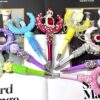 oly-0eb8264a9dc171ac4c12a7294dda4572 Wholesale Trendy Moon Boat Beaded Pen Colorful Sugar Design Chic Writing Accessory
