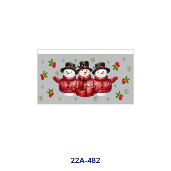 Wholesale 5pcs Cute Winter Christmas Snowman Holiday Element Mixed Decor Prints 16oz Cup UV DTF Wraps