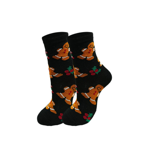 oly-0ec4e37eb8794dcbe0d3aee7319e6336 Wholesale Autumn and Winter Trendy Christmas Socks Santa Claus Elk Snowman Gingerbread Man Cartoon Mid Calf Socks Cross Border Foreign Trade
