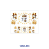 oly-0ec9bd0494b062d81b94d6ad40ba7e75 Wholesale 2/4/8pcs Christmas Snowman Winter Print Mini Cup Keychain Sticker