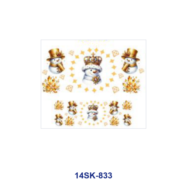 oly-0ec9bd0494b062d81b94d6ad40ba7e75 Wholesale 2/4/8pcs Christmas Snowman Winter Print Mini Cup Keychain Sticker