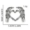 oly-0ef4984bff727c510a3a6ced03331f54 Wholesale Skull Embroidery Patch Black White Butterfly Iron-On Decorative DIY Accessory