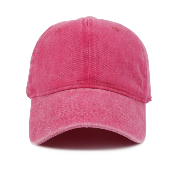 Wholesale Solid Black Distressed Baseball Cap Men Adjustable Curved Brim Boutique Resale