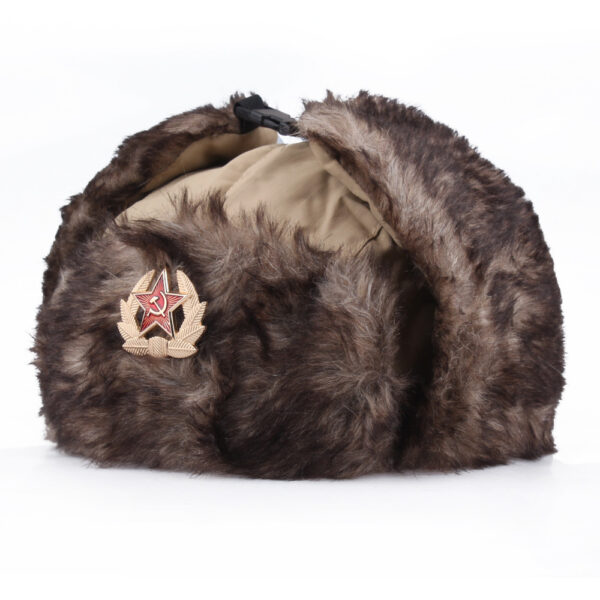 oly-0efa159550ed199095a7c31e75dc7817 Wholesale Red Soviet Ushanka Hat Winter Windproof Unisex Fashion Accessory Gift