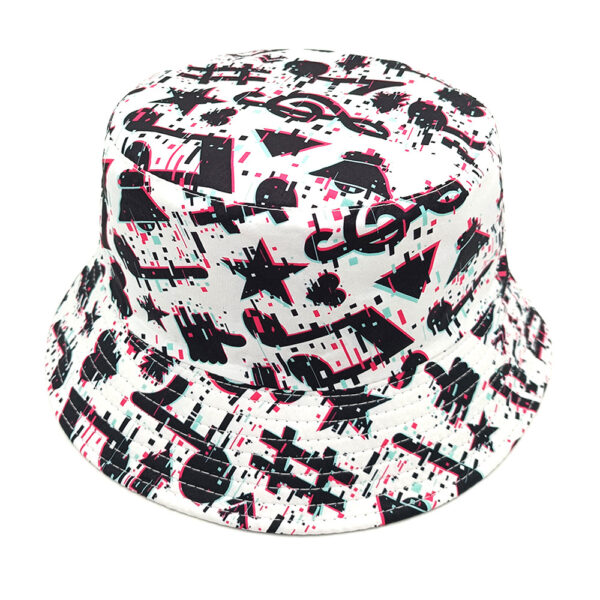 Wholesale Musical Note Printed Bucket Hat for Women Sun Protection Fashion Accessory