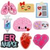 oly-0f014c5aa4412415963e0ba283ce851e Wholesale Cartoon Medical Series Embroidered Patches Polyester Thread Bag Accessories