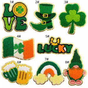 Irish cloth patch set of 8 pieces