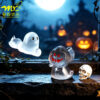 Wholesale Resin Halloween Luminous Ghost Pumpkin Figurine Decorative Ornament Gift