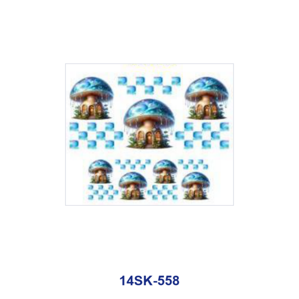 oly-0f1dc77b52a241f2405b111cf31809bf Wholesale 2/4/8pcs Fantasy Fairy Mushroom Cottage Print Mini Cup Keychain Sticker