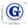 oly-0f2ac6403d83d961d4ff24b1ca4b3584 Wholesale Embroidered Graduation Cloth Patch Blue Decorative Badge for Clothing Bags Everyday Use