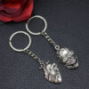 Wholesale Vintage Metal Skull Heart Keychain Punk Style Men's Car Key Accessory Bag Charm