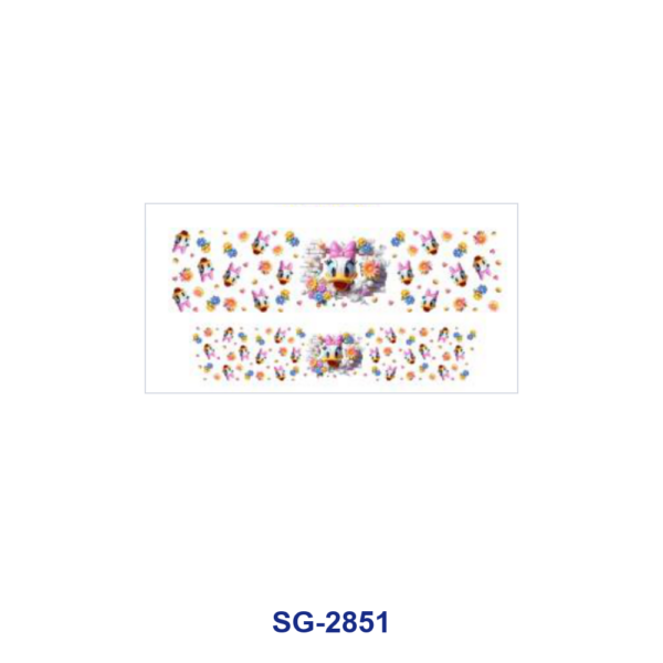 Wholesale 8pcs Dreamy Fairy Tale Girl Floral Print 3oz Cup Stickers Wrap OLY Exclusive