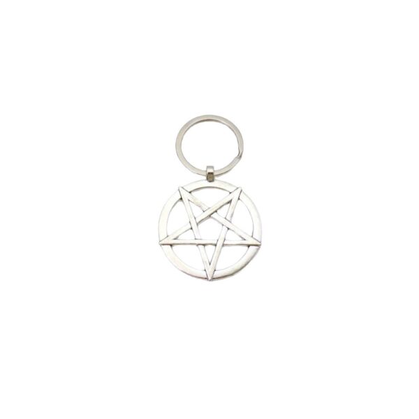 oly-0f6d31c5d4b0de94e0c357a96c9521b2 Wholesale Zinc Alloy Retro Pentagram Keychain Pendant Stylish Car Key Accessory Bag Charm