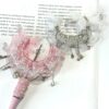 oly-0f74b3296a6f27ef26e9e16a15220f11 Wholesale Bling Korean Butterfly Lace Tassel Moon Boat Car Hanging Accessory Pink Beads Boutique Resale