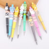 Wholesale Silicone Beaded Pen Cartoon Animal 3D DIY Creative Writing Pen for Resale