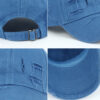 Wholesale Korean Style Ripped Stripe Baseball Cap White Adjustable Unisex Fashion Everyday Hat