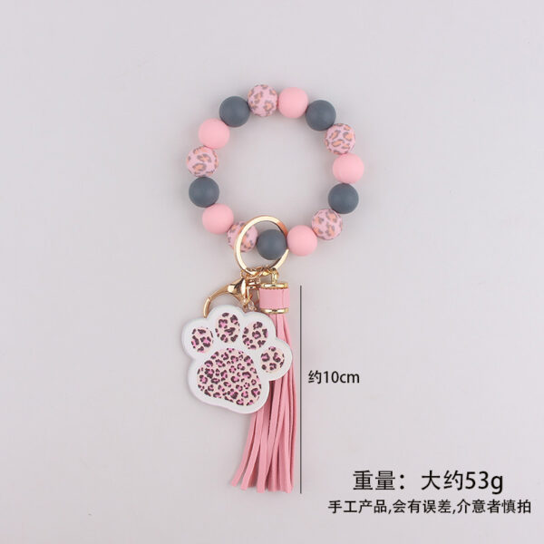 oly-0fa102984d5b85d4664f1b82d631d4c0 Wholesale Bean Paste Silicone Dog Paw Keychain Trendy Party Gift for Kids