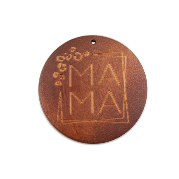 oly-0fa89e64081006d6e83cf28682de2109 Wholesale Korean Style MAMA Wooden Disc Keychain Accessory Trendy Gift for Resale