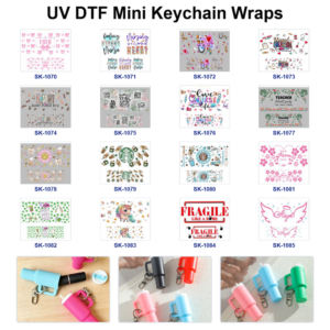 Wholesale 8pcs Mother's Day Bow Floral Heart Medical Beverage Unicorn Angel Wing Text Pattern Tumbler Tags Custom Keychain Decor Mini Cup Keychain Sticker OLY Exclusive