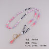 oly-0fb226018042d7c6da271843847950e9 Wholesale Rainbow Heart Tassel Silicone Keychain Necklace Fashion Accessory Gift