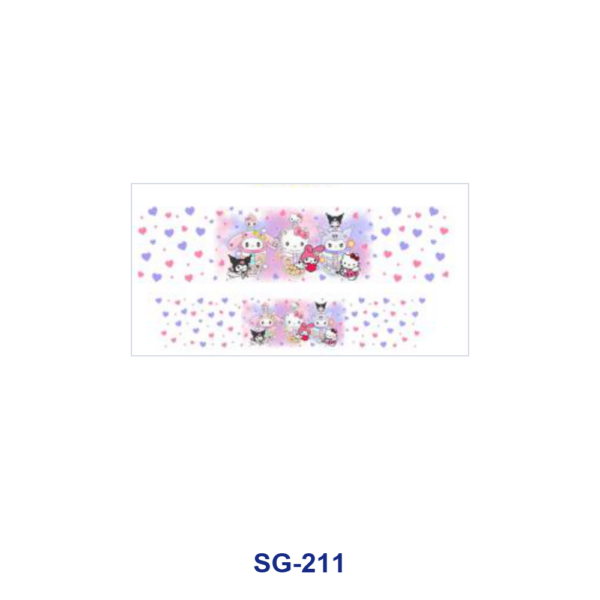 Wholesale 8pcs Kawaii Little Girl 3oz Cup Stickers Wrap OLY Exclusive