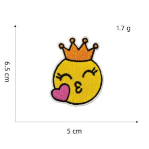 Orange series cloth stickers 7#