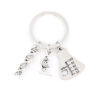 oly-0fd36a2dd7e59ae93b6d3689cdf70021 Wholesale Alloy Flask Microscope DNA Biologist Keychain Pendant Trendy Gift for Colleagues