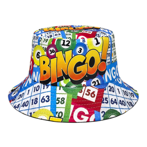 oly-0fd73f066eba7b445adbd61737f01aab Wholesale Alphabet Print Bucket Hat Unisex Double Sided Sun Protection Everyday Casual