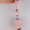Wholesale Silicone Bow Phone Lanyard Keychain Blue Summer Everyday Car Key Accessory