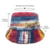Wholesale Dopamine Tie Dye Gradient Bucket Hat Stylish Women's Fashion Accessory Gift