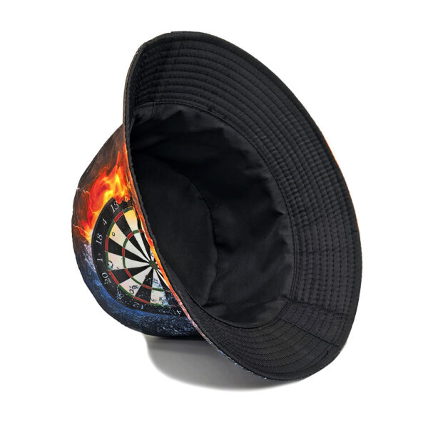 oly-0ffc4a79d2dd599331853f250e81cf2c Wholesale Dart Board Print Bucket Hat Unisex Casual Outdoor Fashion Accessory