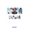 Wholesale 8pcs Cute Anthropomorphic Animal Fantasy Character Birthday Text Botanical Decor Mini Cup Keychain Sticker OLY Exclusive
