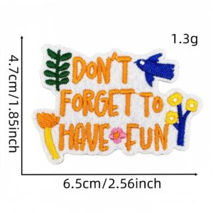 Colorful english cloth stickers 29#