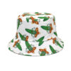 Wholesale Cartoon Print Fisherman Hat Sunscreen Wide Brim Flat Top Casual Summer Hat Fashion Accessory