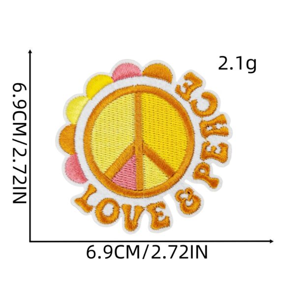 oly-10404af4122970e26491f59b7dc8bb54 Wholesale Hippie Graffiti Embroidered Patches Decorative Accent for Bags Notebooks Resale