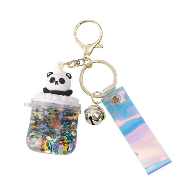 oly-104264e6cdc1025ae8bf8511199c81e2 Wholesale Luminous Bubble Bead Bear Keychain Acrylic Bottle Decorative Accessory