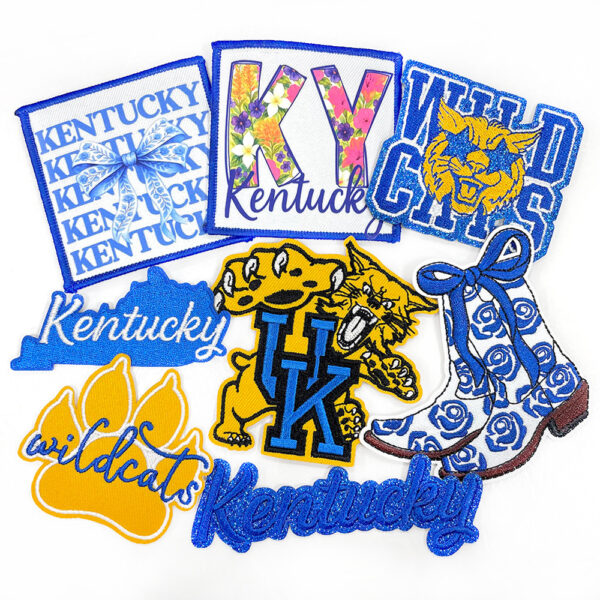 oly-104bfbbcbed95b63d7c194189efc5c25 Wholesale Chic University of Kentucky Embroidered Patches Small Iron-On DIY Accessory for Shoes Hats