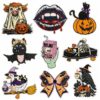 oly-1053124e030bc846d0cedf87e205c922 Wholesale Skull Style Cartoon Bat Cat Pumpkin Embroidered Patch Fashion Accessory for Kids Gift